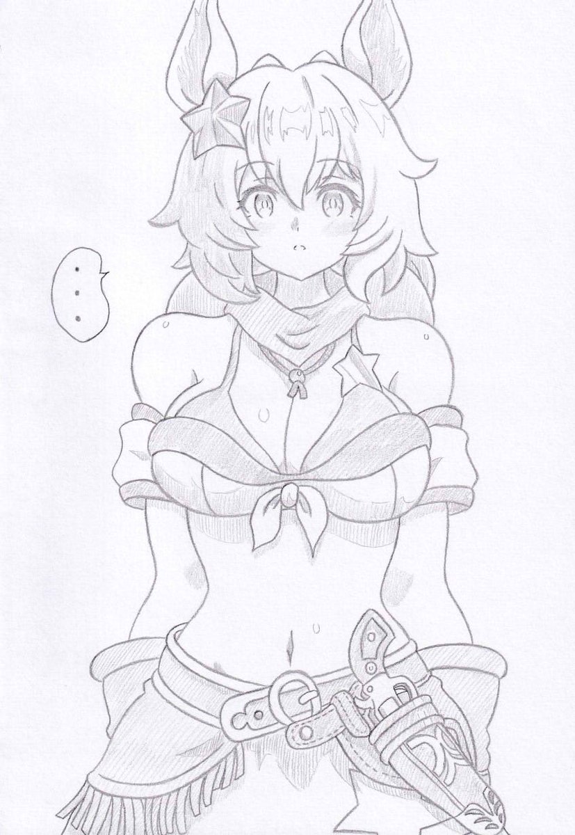 ウマ娘よりぼーっとするタイキシャトル、コミッションの依頼で描かせていただきました 