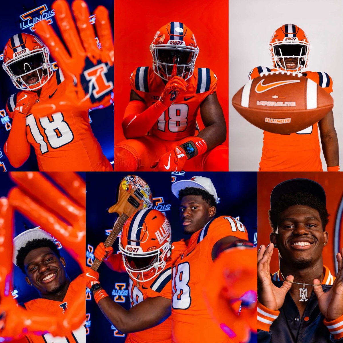 Four-star New Jersey LB Mikahi Allen on his official visit 🔶🔷