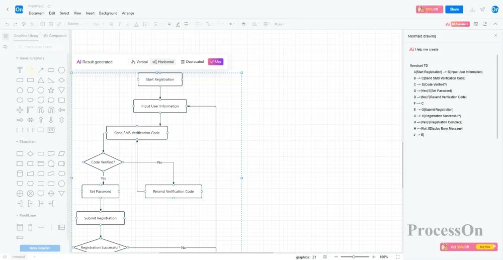 ProcessOn's tweet image. Generate Mermaid Flowcharts in 5 Minutes: Copy Mermaid Code, AI Generation, and OCR Code Recognition
processon.io/blog/mermaid-c…
#Mermaid #Flowchart #AI