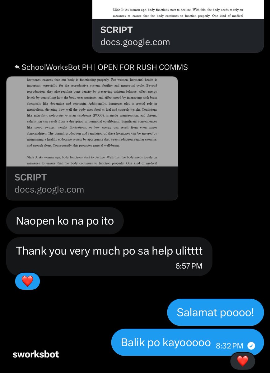 SchoolWorksBot PH | OPEN FOR RUSH COMMS tweet media