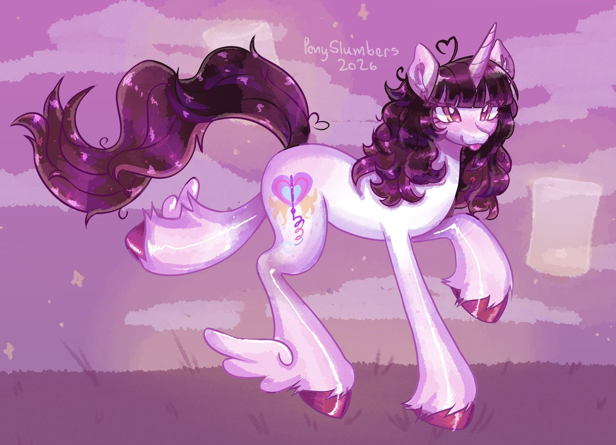 ponyslumbers's tweet image. Unicorn nomnomnom #mlp #unicorn #comm