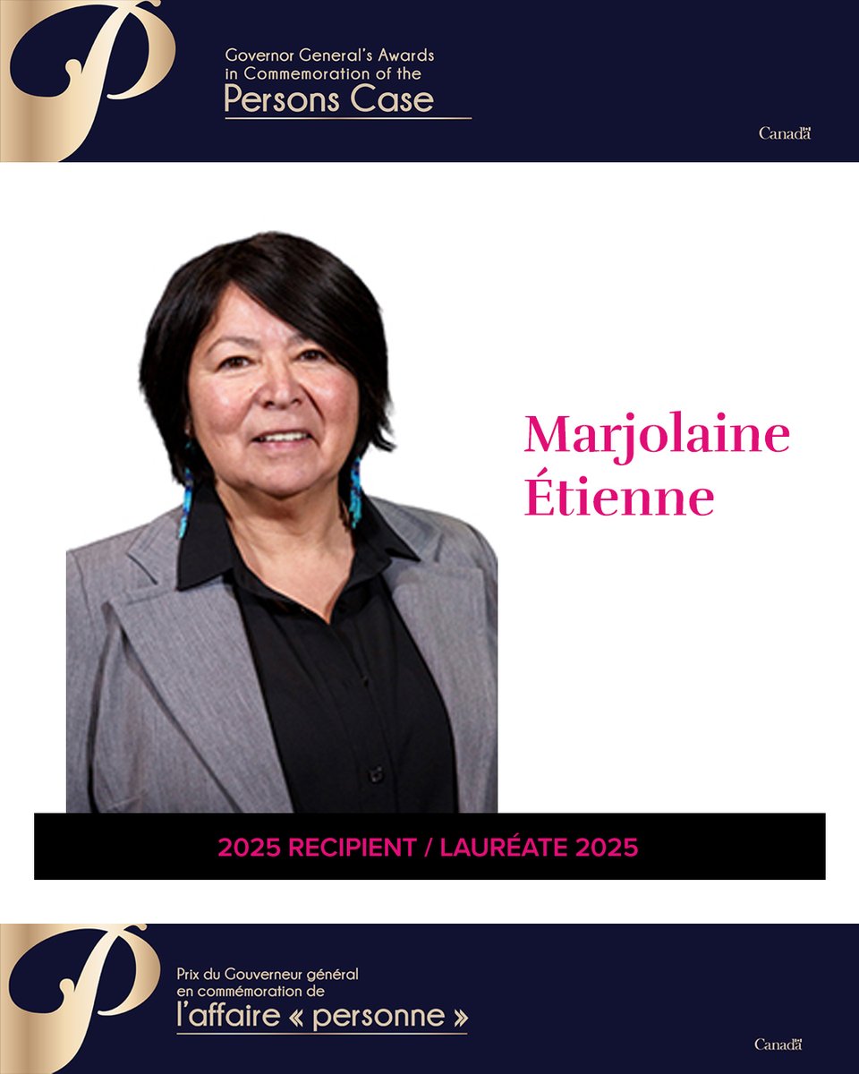Famous5Ottawa's tweet photo. Meet Marjolaine Étienne. With 15 years of experience in social/community services &amp; two decades in political leadership, she is a powerful voice for Indigenous women &amp; a driving force for positive change.

Read more: https://t.co/qFLVL1LUzv https://t.co/cJ27GLtxRc