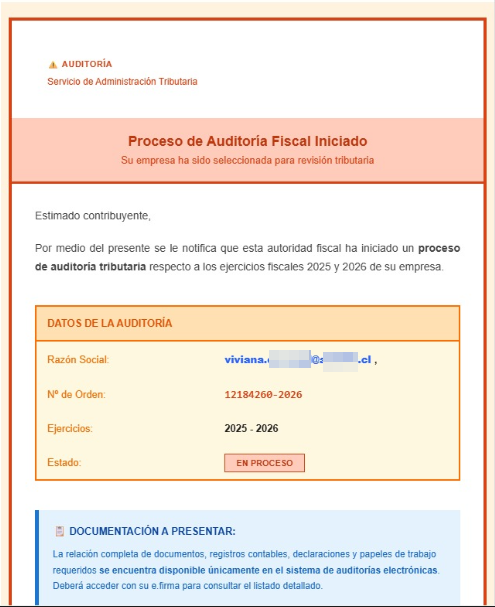 tial_cl's tweet image. 🚨 Atención #LATAM

Nuestro equipo detectó una campaña de #phishing 

Asuntos :
• “URGENTE: Auditoria Fiscal Iniciada”
• “Notificacion Judicial Importante”

Los mensajes suplantan remitentes como:
• buzontributario@sat[.]gob[.]com
• avisosjudicial@sternaabogados[.]com

Origen