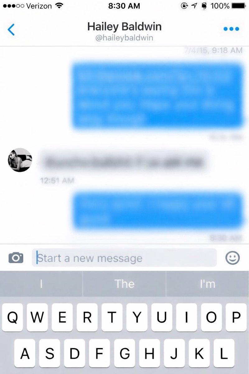 blamingnolan's tweet photo. @safespacedrew @untitleddrew Hailey and I were mutuals for yearsss way back in the day and she was always so nice tbh. (Messages blurred bc I’m not a weirdo) https://t.co/EHBC5eWsUE