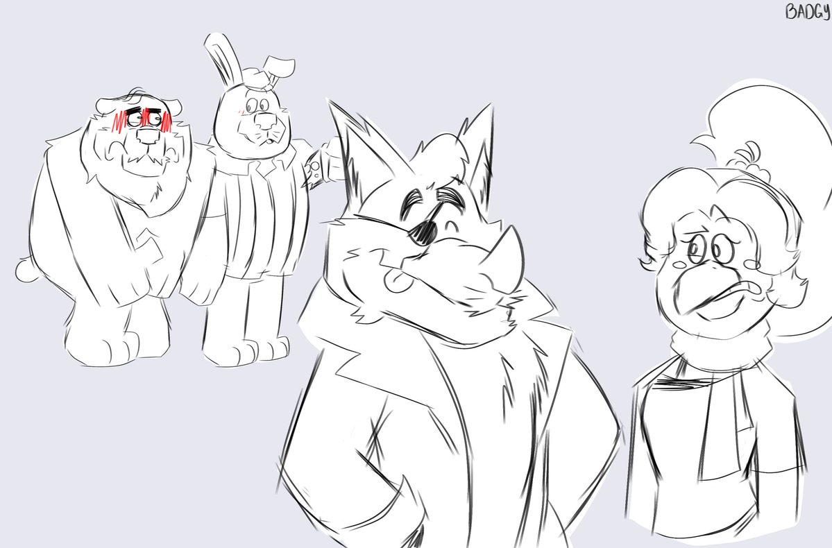 Foxy and his two big men