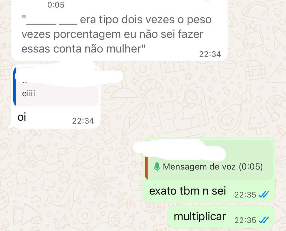estamos no 7º período da faculdade…