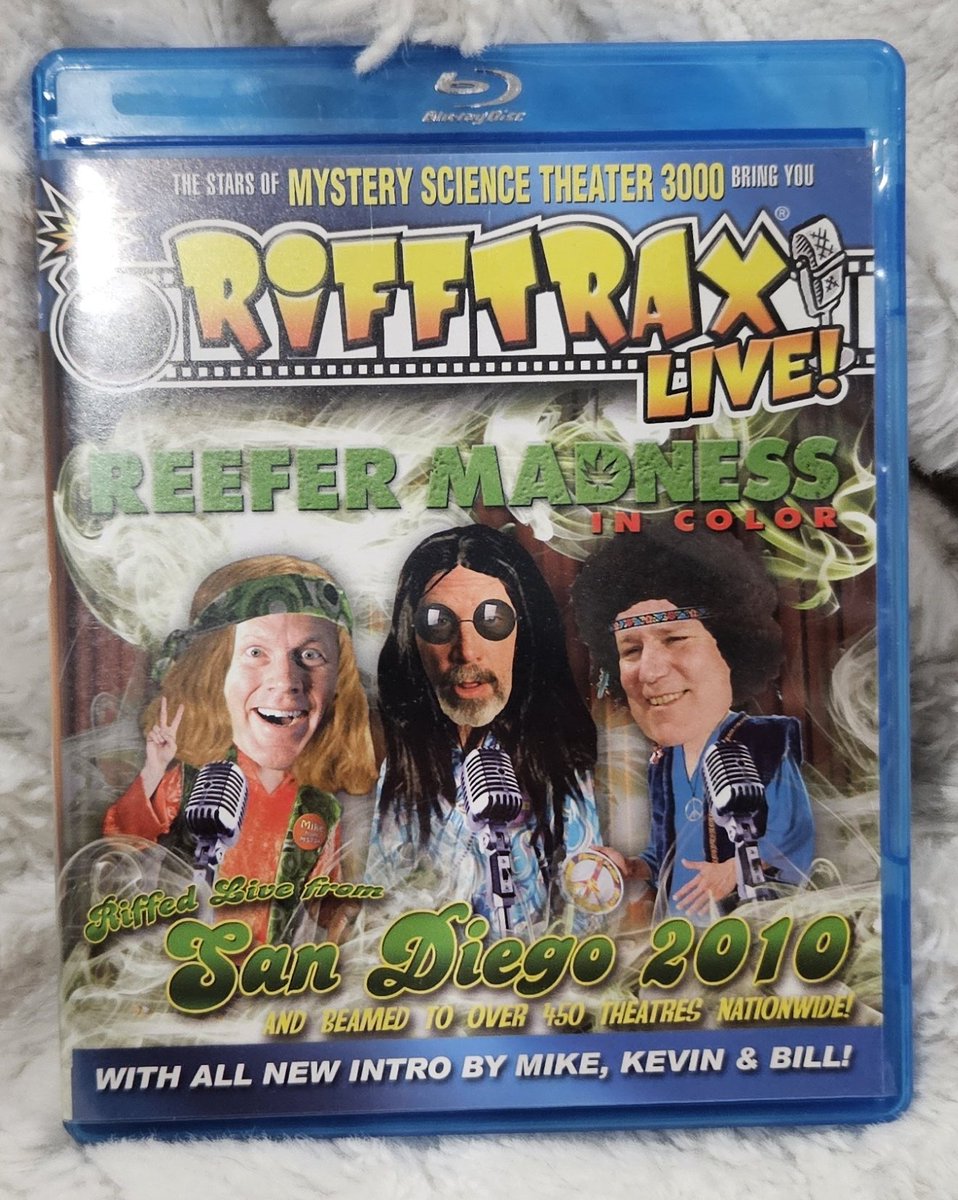 MescKingofhell's tweet image. Tonight's late night movie is...

Reefer Madness @RiffTrax Live! Edition

The perfect way to end today.
#Mondayvibes #PhysicalMedia #NowWatching #TonightsMovie