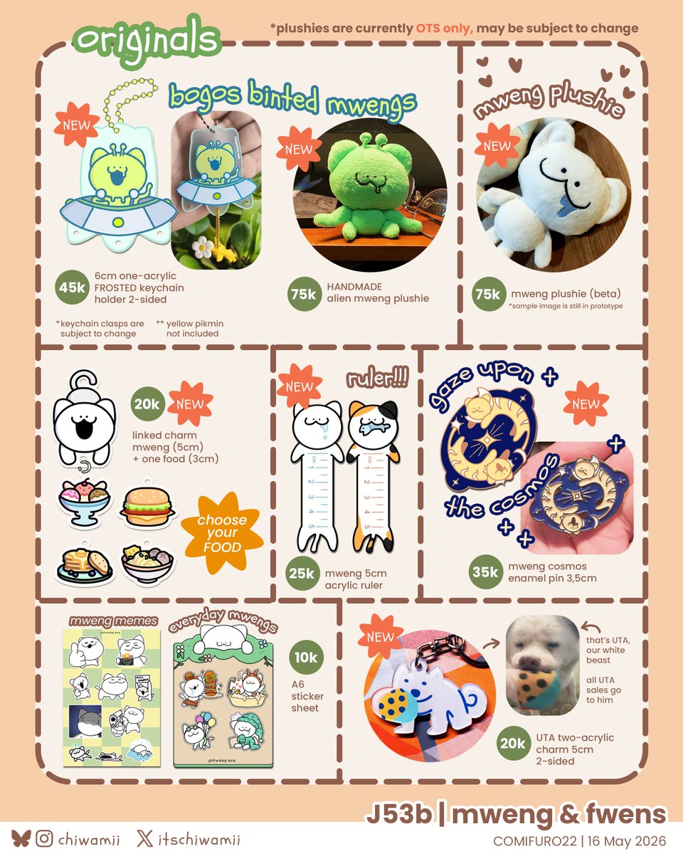 itschiwamii's tweet photo. ❣️Octopath, Sonic, Okami, Vocaloid, Original
+ Pikmin stamp rally info

please tell me if there are any errors or questions! 
also i will take more sample photos soon 🙏

[2/2]
#comifuro #comifuro22 #cf22catalogue https://t.co/k7KIE9EREs