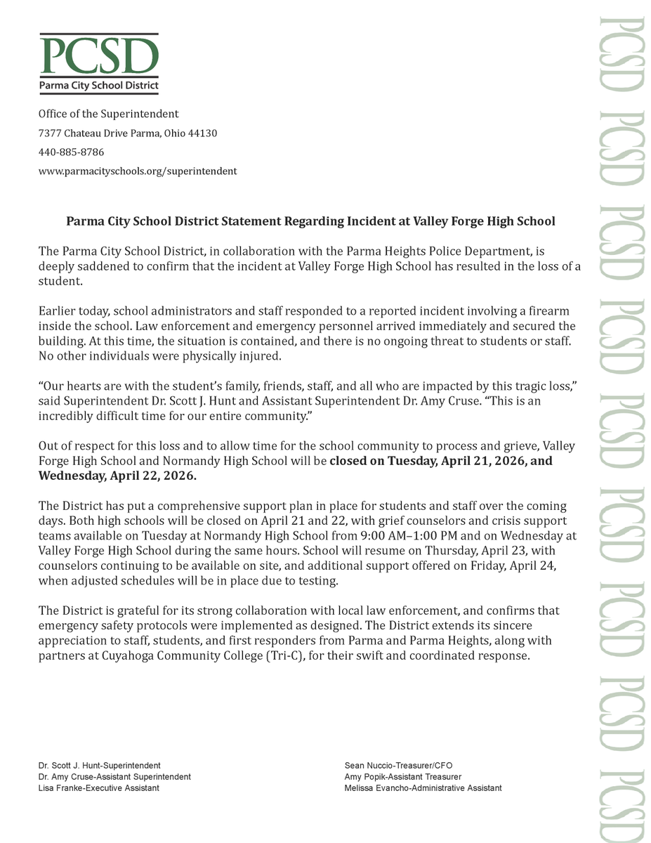 Parma City School District tweet media