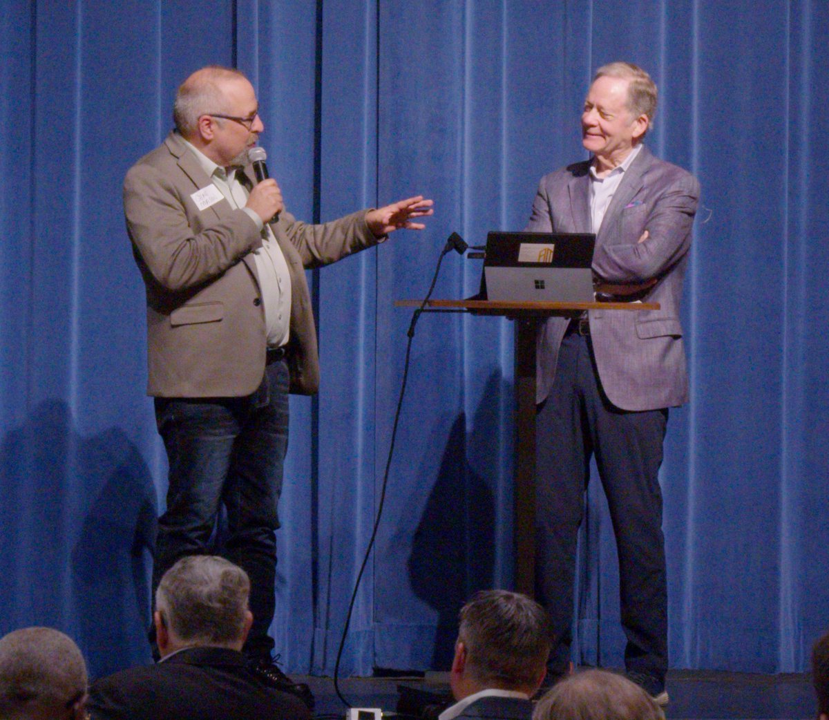 LeadershipMin's tweet photo. Another shot from our Give Back Breakfast with keynote speaker W. Allen Morris. He told the story of crashing a plane at age 21 in front of Six Flags! An extraordinary man with much to teach. Watch the keynote video at https://t.co/nGXzwQBRkY https://t.co/mYxXV6U77w