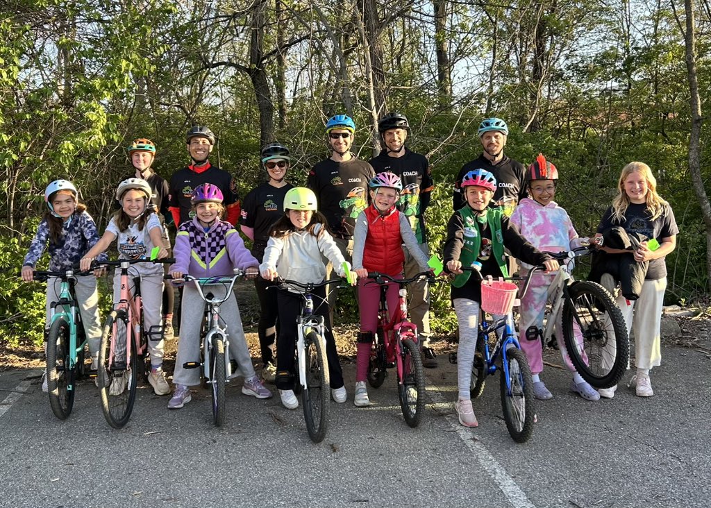 GatorsBike's tweet photo. Gators Bike Park hosted a Girl Scout clinic tonight at the park- and these ladies CRUSHED IT!  Now with a strong foundation of biking basics, we look forward to seeing you ladies out on the trails this summer! https://t.co/skITFAQR7y