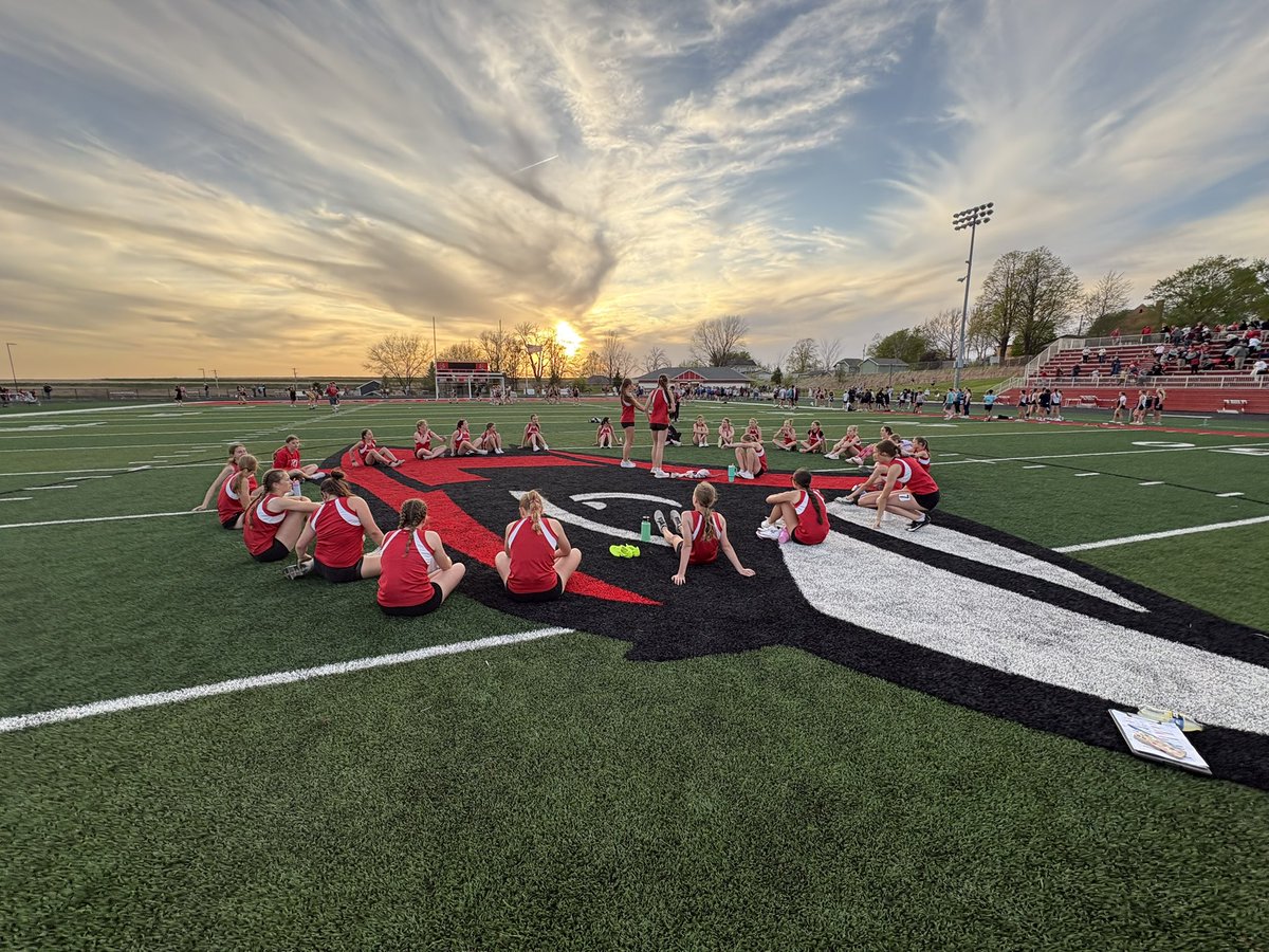cardinaljhtrack's tweet photo. What a night at our home meet!! Taking 1st as a team! With a meet record in the Distance Medley! Thanks @TreynorNation for running such a smooth meet!! https://t.co/dZ5nd1XTmc