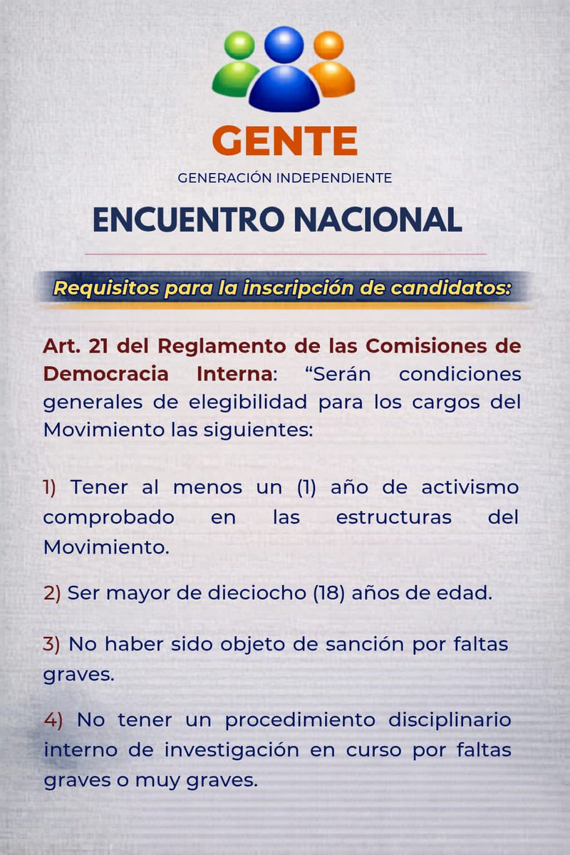 GENTE, Generación Independiente tweet media