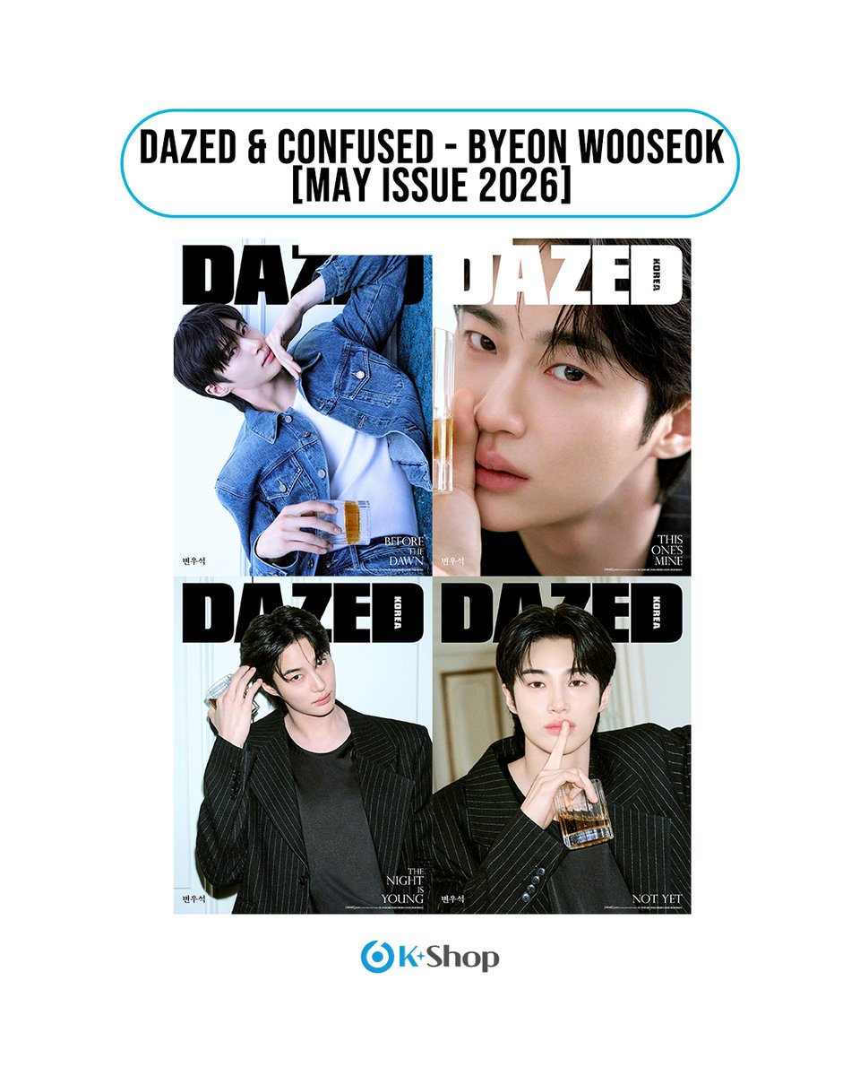 sixkshop's tweet image. 💖DAZED &amp;amp; CONFUSED - BYEON WOO SEOK COVER [MAY ISSUE 2026] 2026 BEVERAGE &amp;amp; SPORTS EDITION

RELEASED DATE: MAY 6, 2026

🛒6kshop.com/products/91115…

#DAZEDANDCONFUSED #BYEONWOOSEOK #邊佑錫 #변우석 #우체통 #류선재 #Kpop #KpopAlbum #KpopMagazine