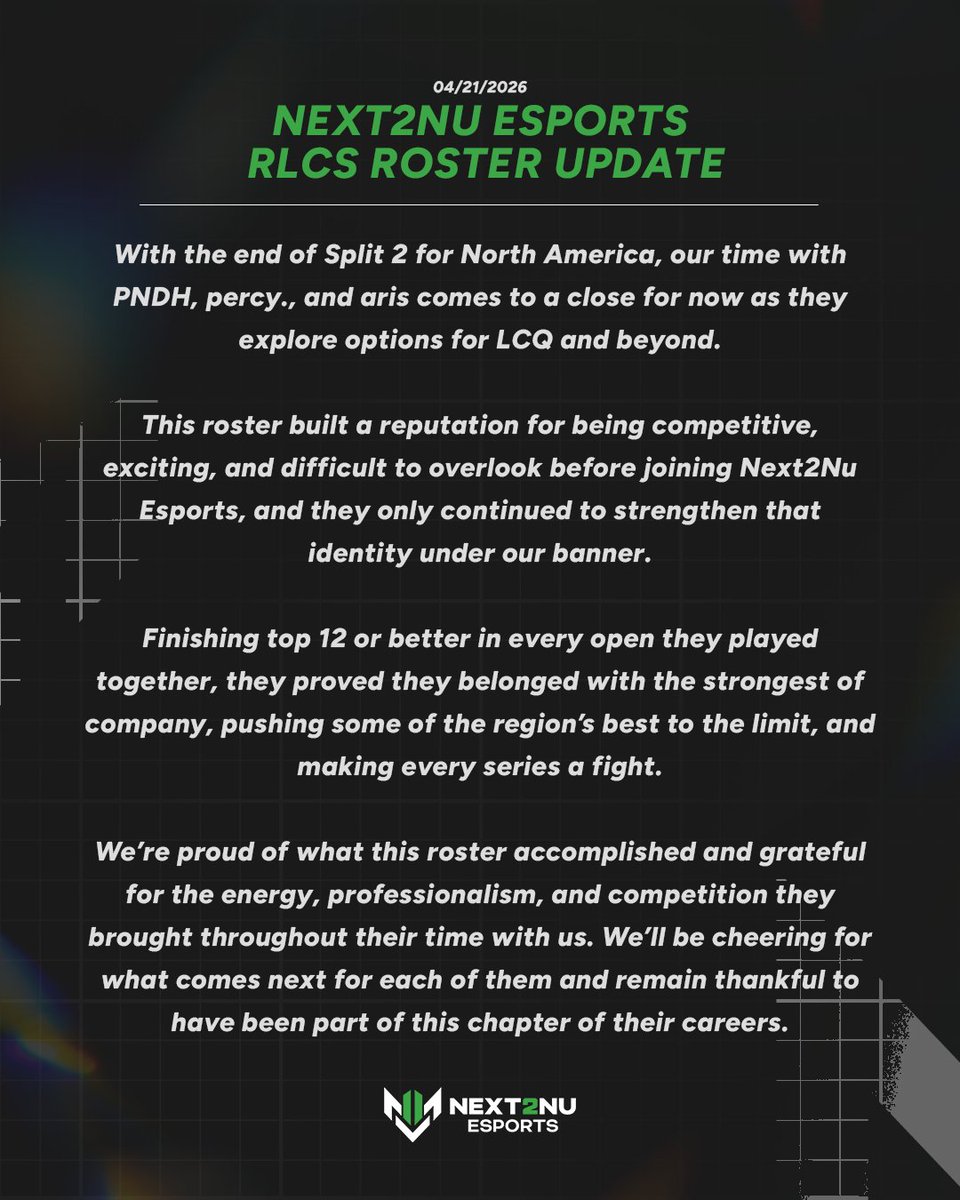 Next2Nu Esports tweet media