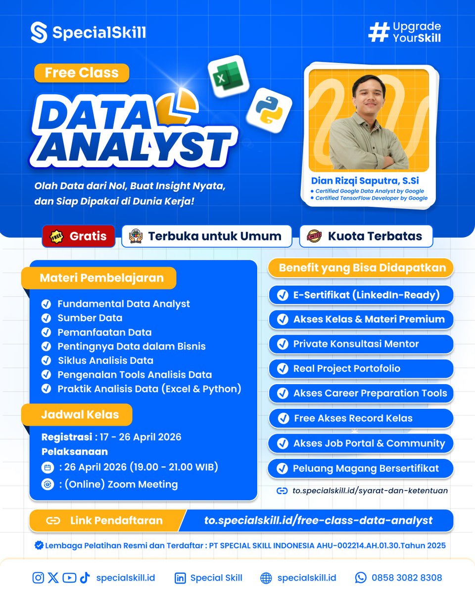 specialskillid's tweet image. Denger-denger, sekarang WFH udah mulai diterapin di tiap minggunya ya? Hayoo WFH jangan malah jadi banyak deadline dan begadang karena males-malesan yaaa! Ikutin Tips dari MinSkill dijamin anti jadi pemalas saat WFH!

#specialskill #wfh #freeclass #dataanalyst