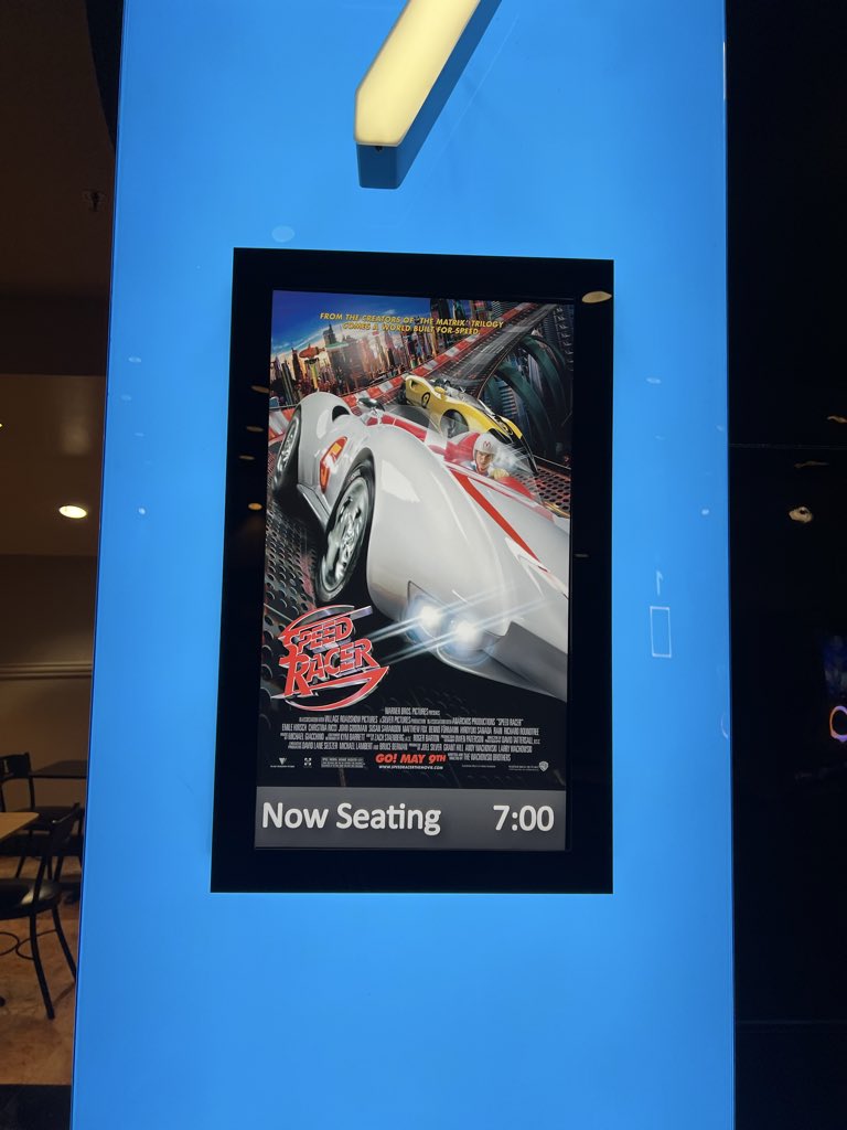Seated for #Speedracer IMAX