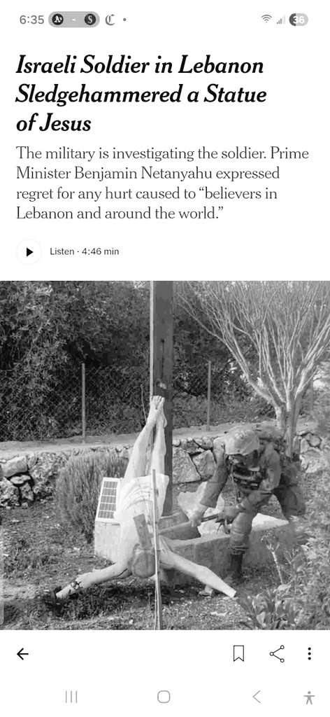 This is what <a href="/AlanDersh/">Alan Dershowitz</a> ##Alandershowitz thinks is just fine. <a href="/netanyahu/">Benjamin Netanyahu - בנימין נתניהו</a> @idf defilement  #JesusChristLebanonstatue.Total hypocrisy 😒 for hypocrit #warcriminalnetanyahu to "condemn" piously claim @israel would "take appropriately harsh disciplinary action against the offender."