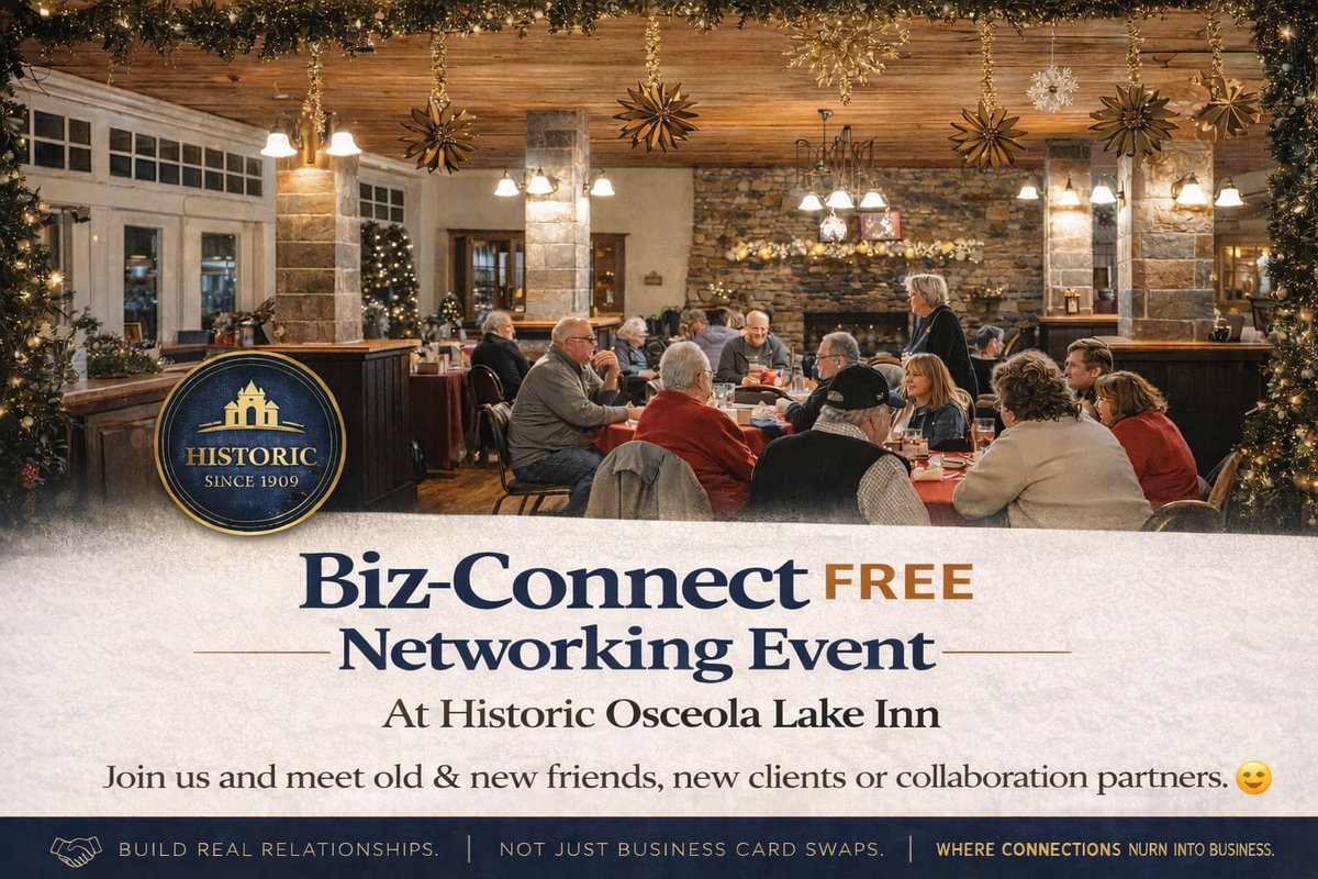 IncredibleAVL's tweet image. Connect · Collaborate · Grow
Join us for a FREE Biz-Connect Networking Event at the historic Osceola Lake Inn in Hendersonville! 4/29. Meet local pros, share your biz, enjoy great food + desserts. Bring cards &amp;amp; a friend!
#Networking #SupportLocal
incredibletowns.com/events/connect…