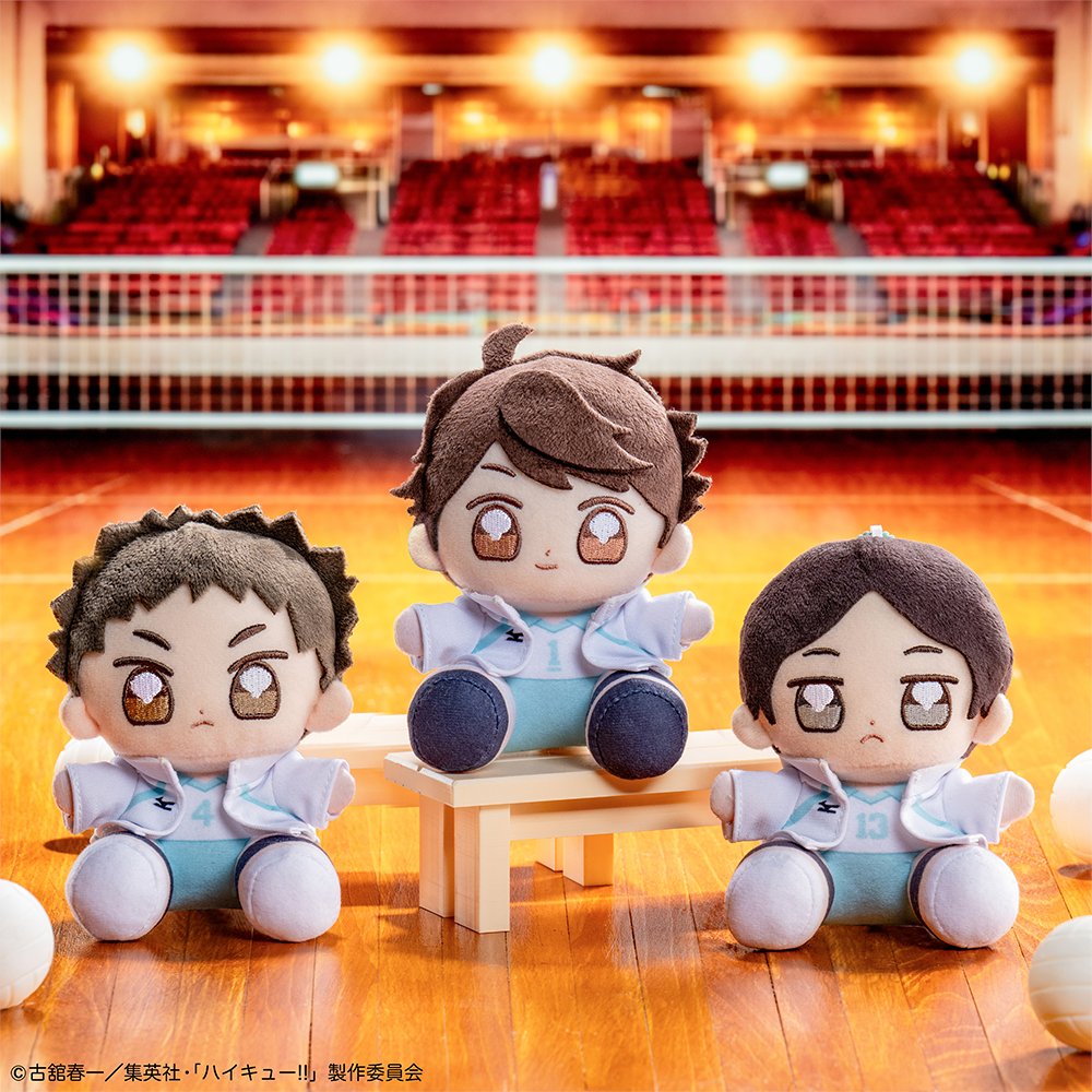 ＼🏐5月2日(土)より順次発売🏐／
【#タイトーくじ　#ハイキュー!!　烏野高校VS青葉城西高校】

▼D賞
持ち運びにもぴったりな座りポーズのぬいぐるみマスコットです✨
#及川徹 #岩泉一 #国見英 をラインアップ‼️

👇くじの詳細はこちら
taito.co.jp/taitokuji/item…