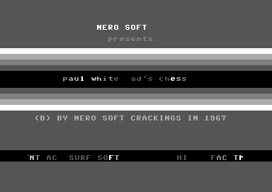 CracktroBot's tweet image. Shipwrecked!! (1988) - Crack: WSI - #Commodore64
Paul Whitehead Teaches Chess (1985) - Crack: Nero Soft Crackings - #Commodore64
The Toyottes (1990) - Crack and Trainer (+2): Classic (CLS) - #Amiga
Ziriax (1990) - Trainer (+8): Abyss - #Amiga