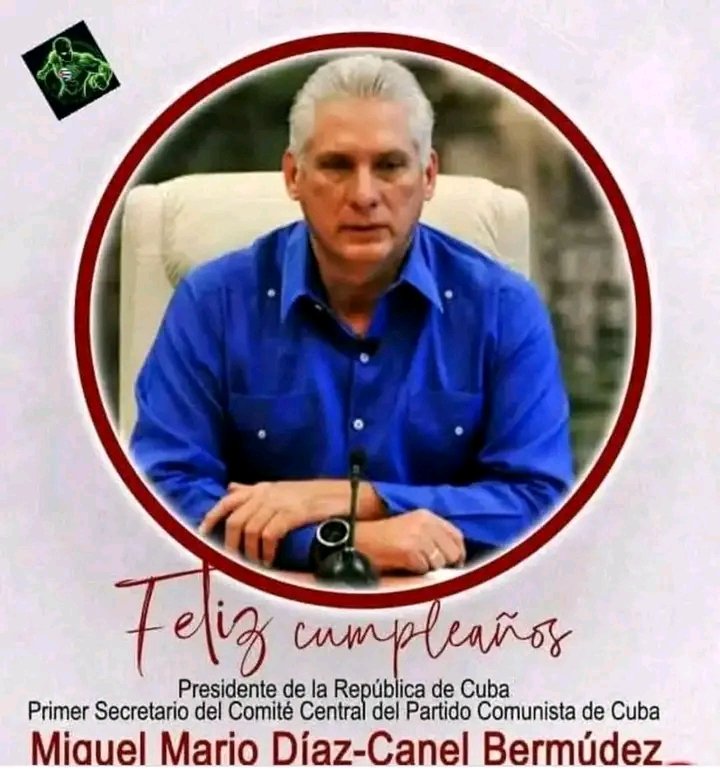 La Dirección General de Salud  en el municipio de  Pinar del Río felicita en su cumpleaños a nuestro presidente,siempre con el compromiso de acompañar lo en cada batalla 🇨🇺

#PinardelRío 
#LaPatriaSeDefiende