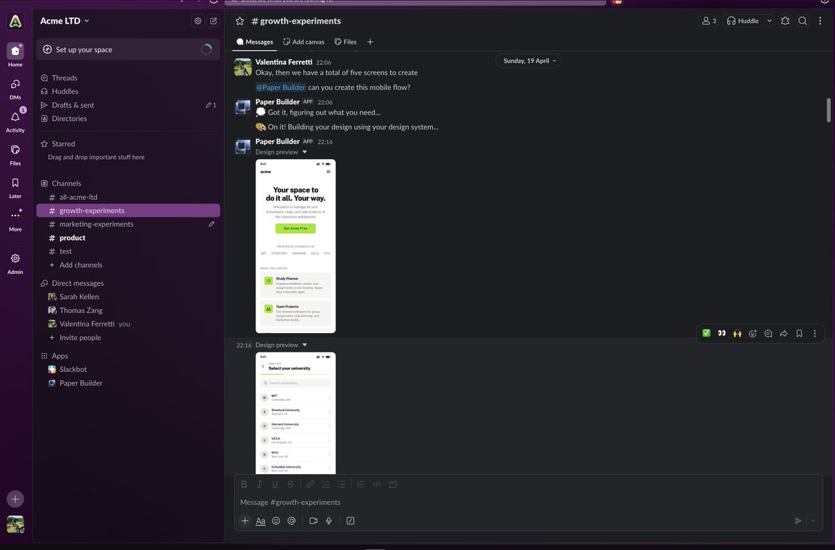 VandEffe's tweet photo. From single pages to entire flows, by using your design system.

Just tag Paper Builder in the thread.

It's open source, run it yourself and share your feedback: https://t.co/tncoJH6wj3 https://t.co/dnXCl5CoFI