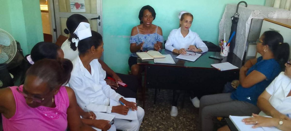 Seguimos en el camino de la acreditación académica de las especialidades, preparativos para acreditar la especialidad de Enfermería comunitaria integral#Somosucmgt.#CubaPorLaSalud
