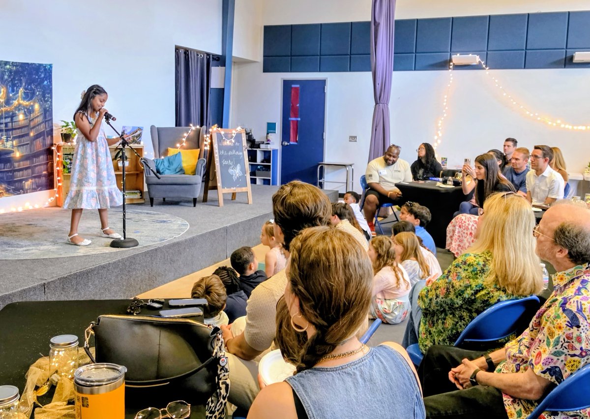 MontessoriHTX's tweet photo. Our lower elementary students had a magical publishing party! They wrote their very own stories and proudly shared them with parents and friends. So proud of our young authors for bringing their stories to life! 
#montessori #education #elementary  #houston #houstonprivateschools https://t.co/JXa15BXR4z