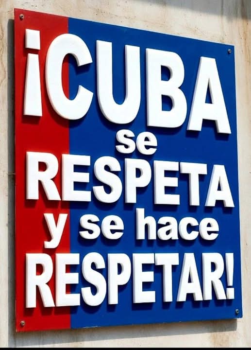 Alto y claro para el que tenga dudas. #CubaEstáFirme #CubaVencerá #CubaEsRevolución #CubaViveEnSuHistoría #CubaSoberana #CubaSeDefiende #Cuba