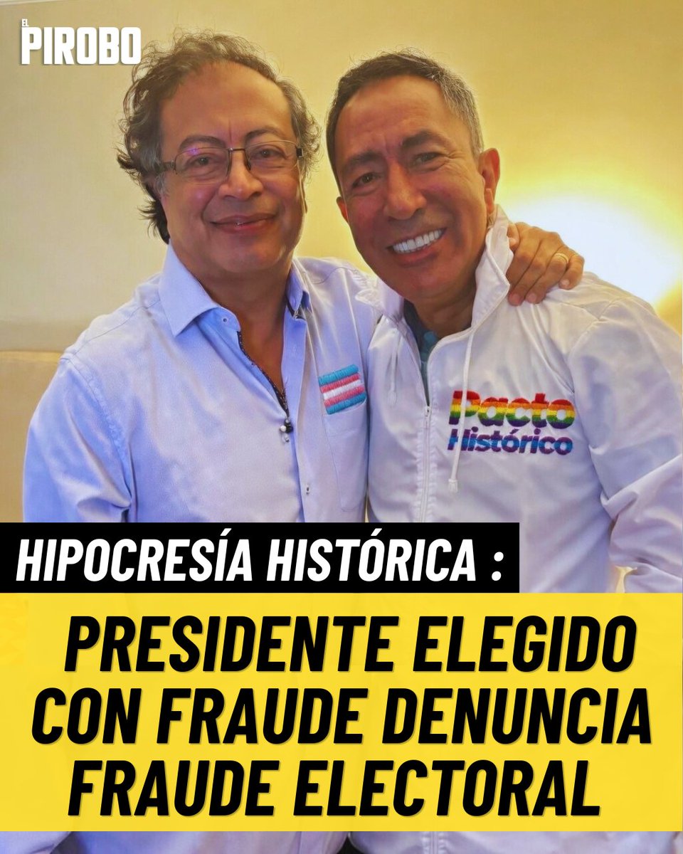 ElPirobo_TM's tweet image. 🇨🇴 #Petro |  Gustavo Petro, cuya campaña presidencial fue condenada por financiación ilegal y por violar los topes en más de $5000 millones, es decir, por fraude, volvió a cuestionar públicamente la transparencia del sistema electoral, específicamente el software de escrutinio a