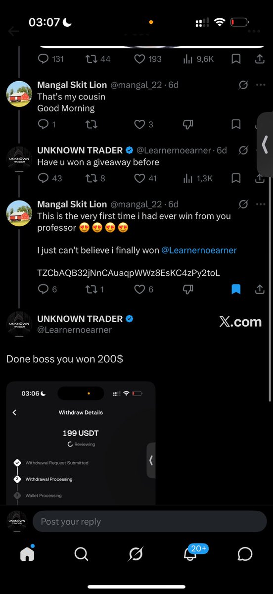 UNKNOWN TRADER tweet media