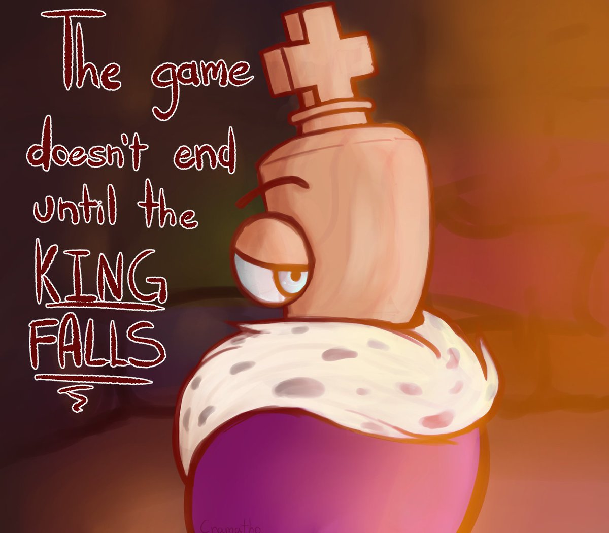 cramathonn's tweet image. binged TADC with my irls today and... the desire to draw took over lmao (ignore the background, I got lazy)
#tadc #kinger