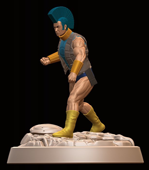 Itgenius91's tweet image. Omactivate! 👁️🛰️
My latest finished project: A stylized OMAC miniature, paying homage to the legendary Jack Kirby. This One-Man Army Corps is ready to lead any sci-fi skirmish!
Currently scouting for more #TTRPG and #BoardGame projects.
#OMAC #JackKirby #DCComics #Kirbyverse #stl