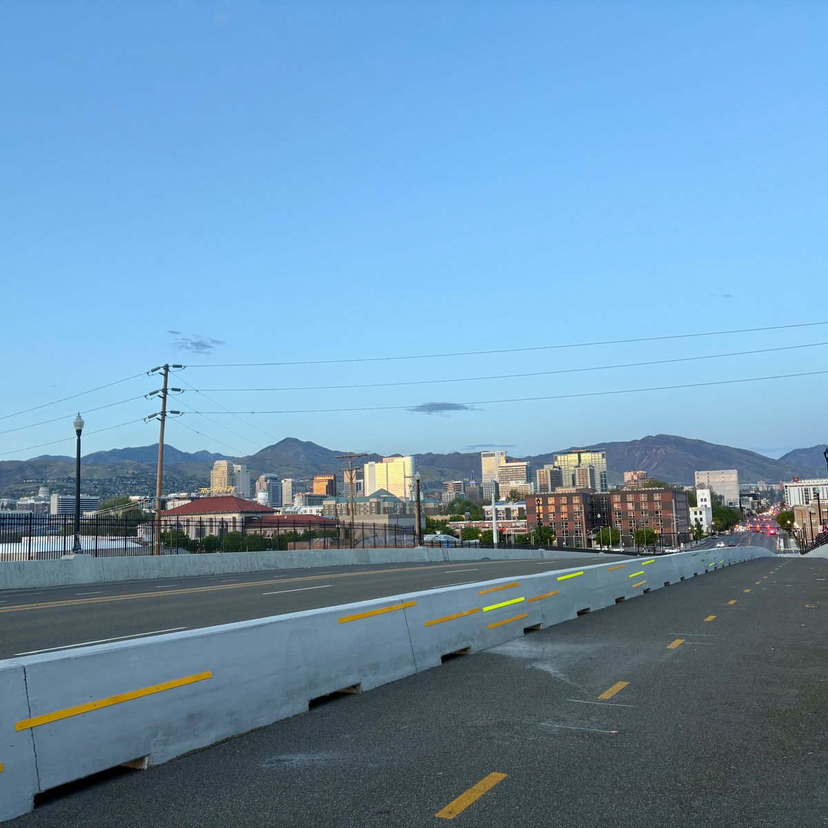 bikelakecity's tweet image. Downtown looks better from a bike lane #slc