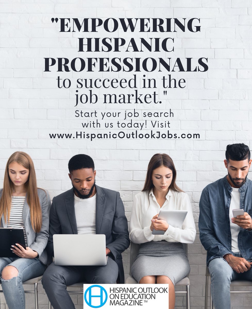HispanicOutlook's tweet image. As a #hispanicprofessional find the #empowerment you need to succeed in the #jobmarket when you start your search at hispanicoutlookjobs.com! Contact patricia.cruz@hispanicoutlook.com for assistance. #jobsearch #jobseekers