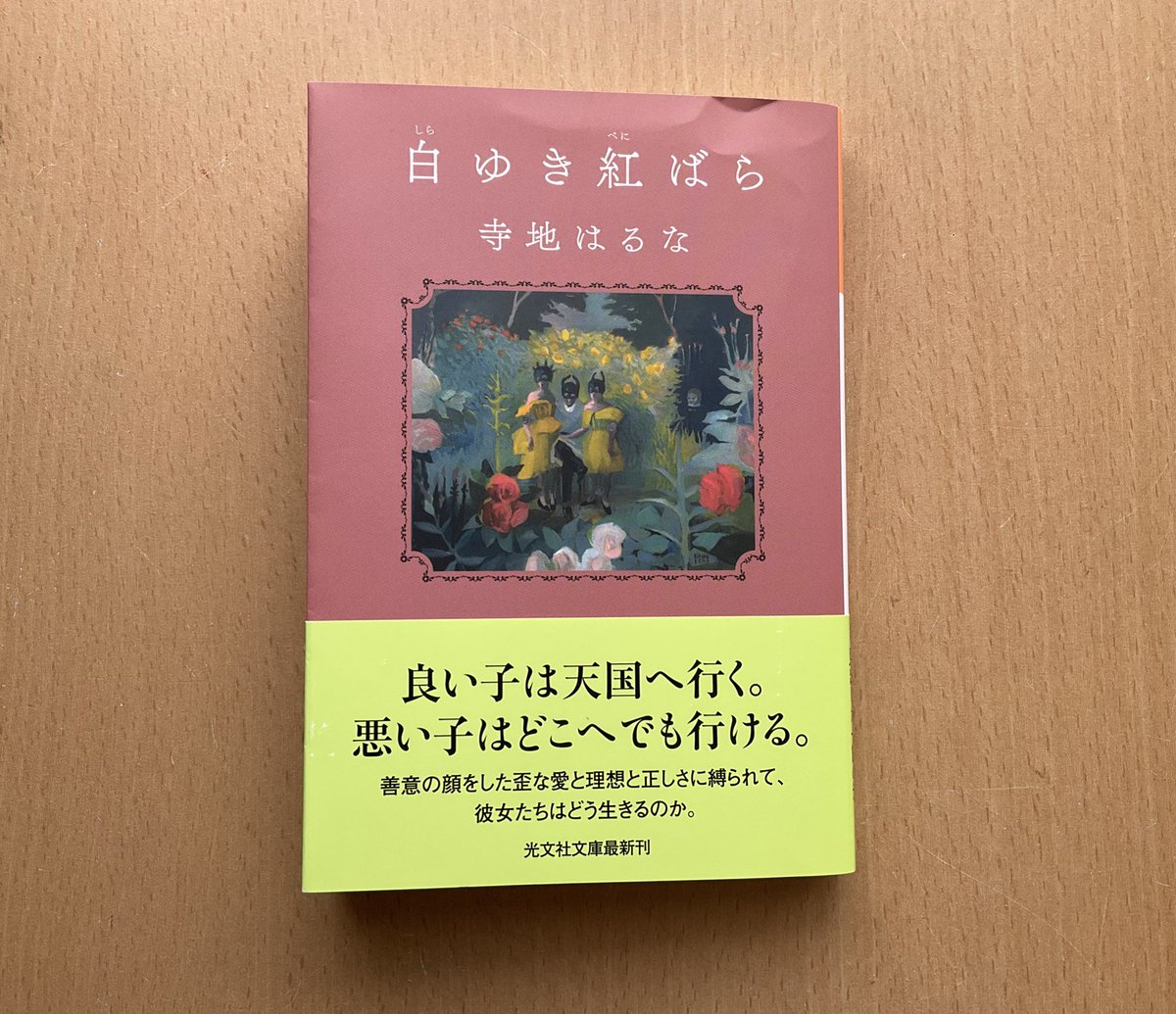 #寺地はるなさん　#読了　No.710

『白ゆき紅ばら』

家庭という密室の出来事は外からわかりにくい。
プライバシーが尊重される現代は特にそうだと思う。

ひとたび悪意が紛れ込むと子どもは危険と隣り合わせ。

そうでなくても育児には運任せの面が大きい。
社会全体で子どもを守る気構えが必要だろう