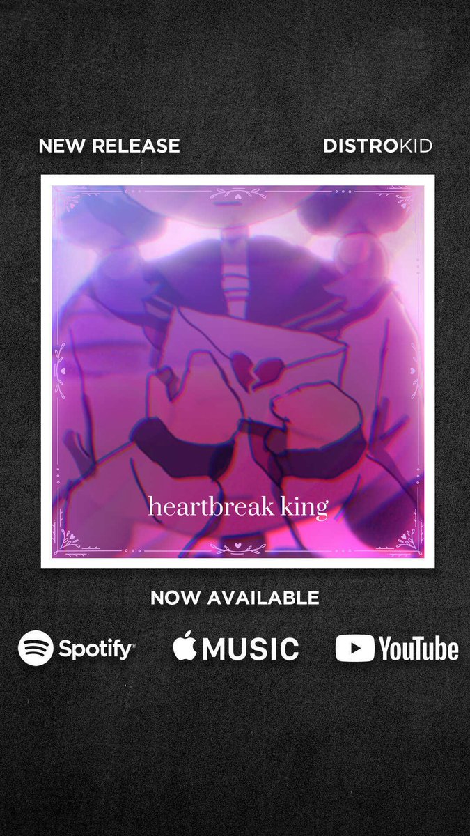 My original song ‘Heartbreak King’ is out on streaming services!! Please consider sharing with your friends and loved ones… Or just looping it for yourself 🥰🫶

Don’t forget to check out the music video! ⤵️