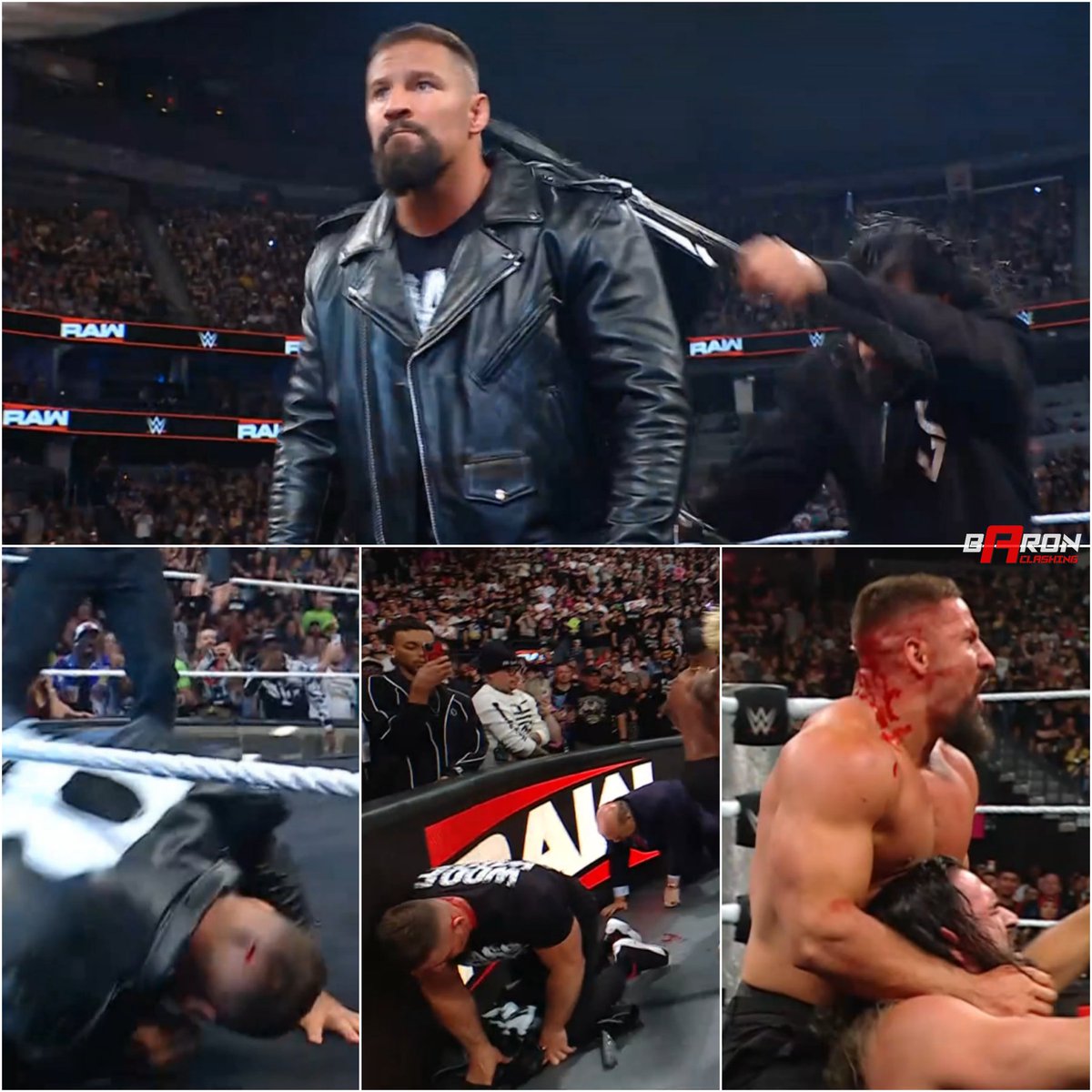 BaronClashing's tweet image. #BronBreakker #SethRollins #WWERAW