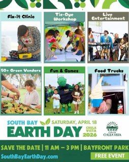 619CVLD's tweet image. 👀⚡Check out  - 🚨Exclusive on Facebook : South Bay Earth Day is Almost Here — April 18! 🌎🌿 Join us from 11 a.m. – 3 p.m. at Chula Vista Bayfront Park for a FRE...  
  
👉🏽👉🏽 facebook.com/councilmemberj…  
  
#CVLD  
#CHULAVISTA  
#JDATA   FacebookMayor John McCann South Bay Earth
