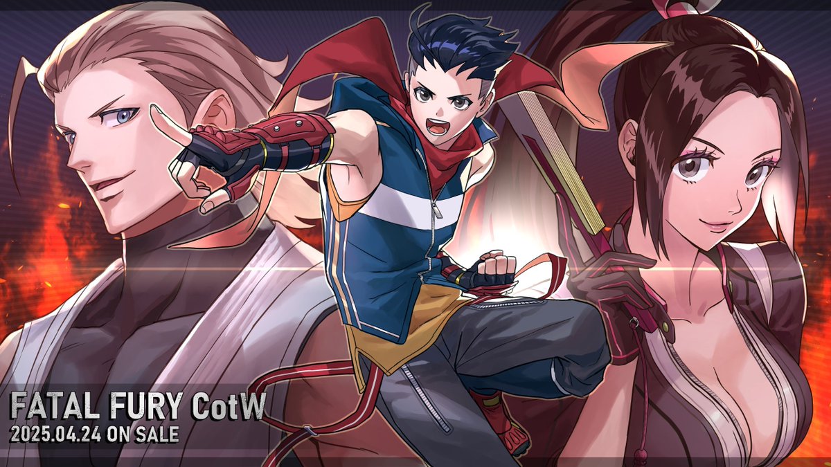 On this day a year ago, the 3 days left countdown artwork for Fatal Fury: City of the Wolves, featuring Mai Shiranui, Hokutomaru, &amp; Andy Bogard by Nayuta, was released. The countdown artwork is displayed below.