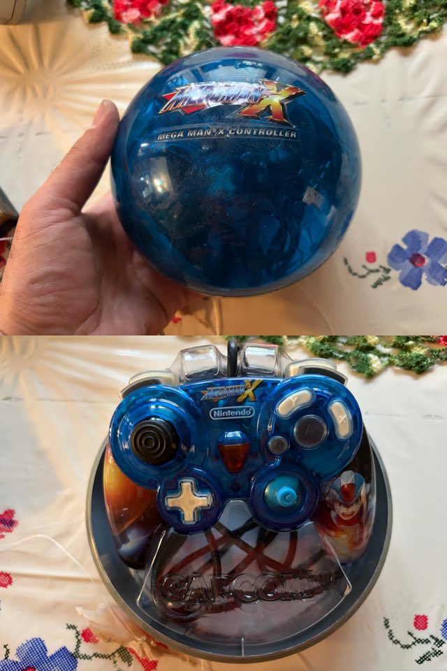 nsonic79's tweet image. Now here’s something I didn’t even know was a thing back in the day that I found back home in the “mothercountry”. I know specialized controllers is a thing now but a Mega Man X branded GC controller. Spiffy! #gamer #gaming #videogames #vidyagames #retrogaming