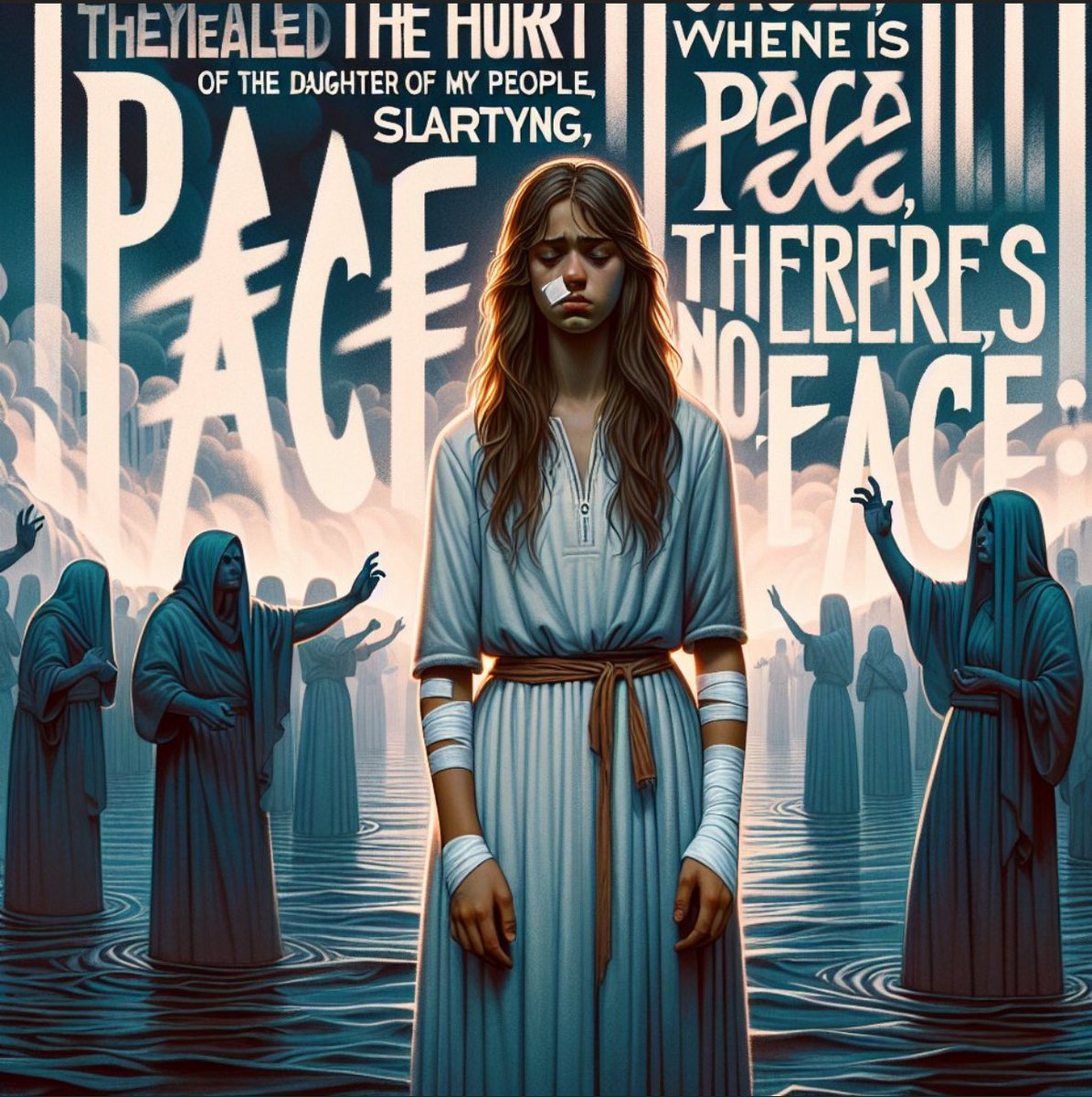One_Of_His's tweet image. Jeremiah 6:14 KJV
They have healed also the hurt of the daughter of my people slightly, saying, Peace, peace; when there is no peace.
#JesusisLord
#Believing #Christians are His people