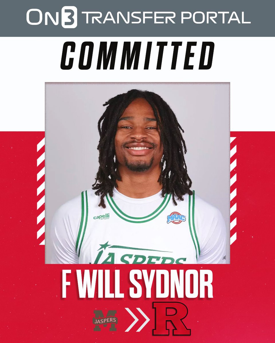 AlecCr12's tweet photo. NEW -- Rutgers Basketball lands a transfer portal commitment from former Manhattan forward Will Sydnor.

He did not play in the 2025-26 season, but won MAAC Rookie of the Year as a freshman in 2024-25.

STORY: https://t.co/p70qUTrQDB https://t.co/p70qUTrQDB https://t.co/3RUtKQZaa1