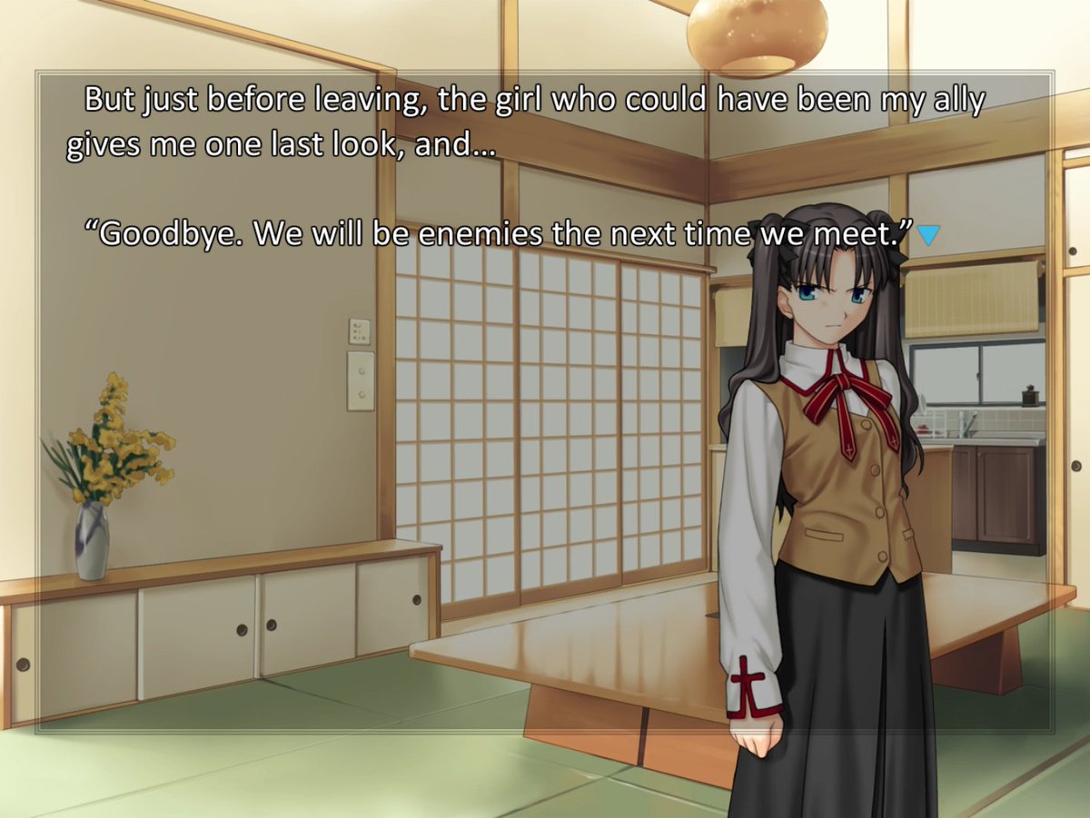 well i can at the very least hope that just like last route this is only a temporary predicament #mercurialstaynight