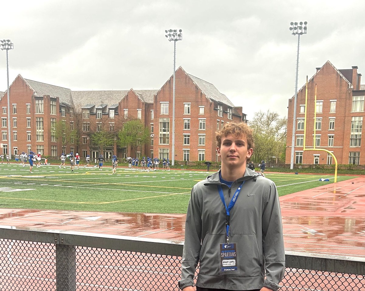 bradycapel's tweet photo. Had a great time at Case Western Reserve University for junior day on Saturday. Thanks @CoachSlesh and @CoachKiernanFB for having me! https://t.co/LL4VJsjKjK
