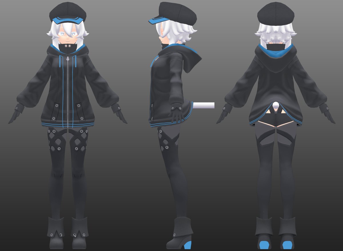 IblisMist's tweet photo. #3DCG #3dart
Character turnaround final.
Reference by @ookaka77 https://t.co/paRaBNwQYp