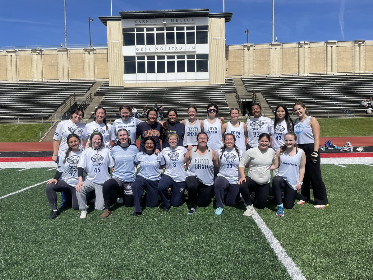 pghultimate's tweet photo. We LOVED hosting a spring tourn for college women’s div teams! &amp; can’t wait to host again in the fall!

Thanks @fire_ultimate @gccultimate @ultimatemamas @psupanicultimate @fiddinboyasultimate for making this happen!

🫶 to @spinultimate &amp; @spikeball for sponsoring 💛 https://t.co/PBQI5mR2Ql