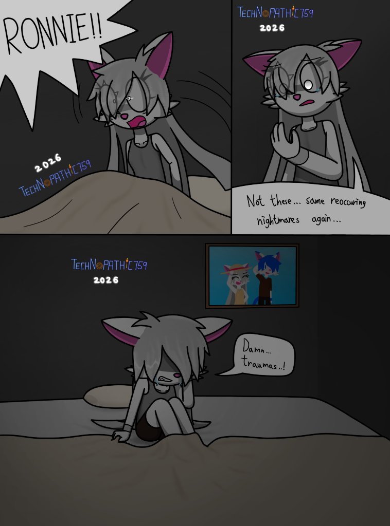 Technopathic759's tweet image. There's still so much to explore with this character.  

It's quite impressive honestly - Despite all her traumas and struggles, her will is still as strong as ever, in fact only gets stronger.  

#anthro #oc #ocart #magecat #comic #trauma #crying #sad #arcaneodyssey