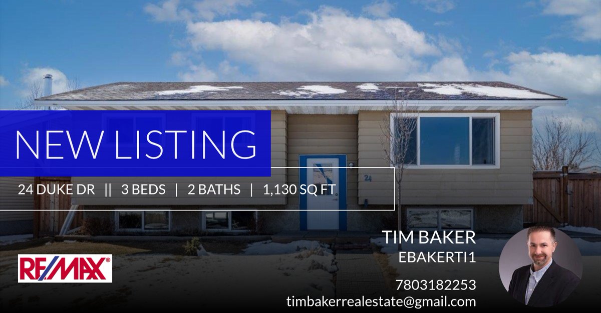 TimBaker_realty's tweet photo. 📍 New Listing 📍 Take a look at this fantastic new property that just hit the market located at 24 Duke Dr in Lamont. Reach out here or at 7803182253 for more information https://t.co/yfvBk1T3I1 https://t.co/FP4Hr0j7Mw